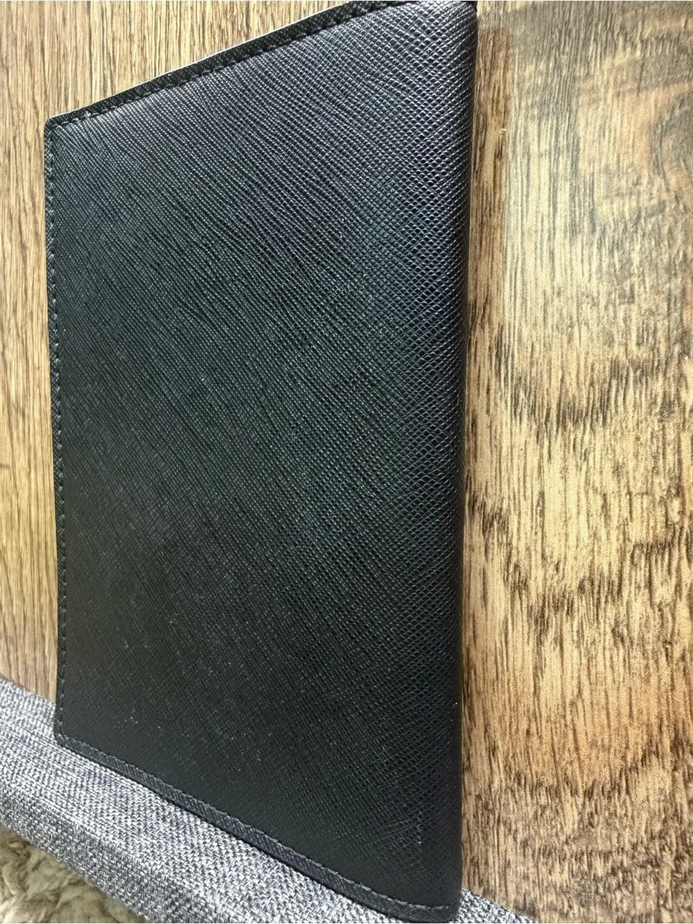 Kate Spade- Cameron Street Saffiano Leather Passport/Wallet Holder Black